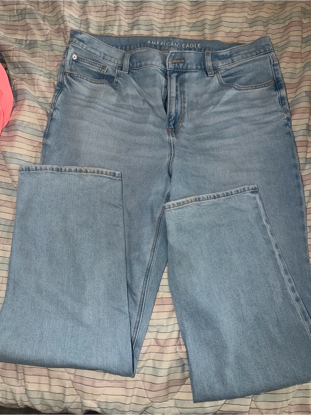American Eagle Outfitters Light Wash Straight Leg Jeans
